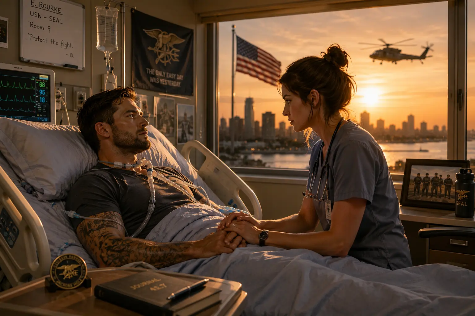 No One Would Fight for the Paralyzed Navy SEAL in Room 9 — Until a Quiet Nurse Answered His Call Sign