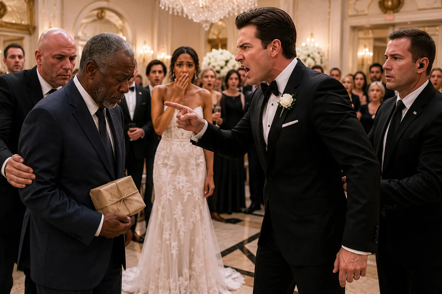 He Had His Bride's "Broke" Father Dragged Out of the Wedding — Not Knowing the Old Man Owned His Paycheck, His Promotion, and His Whole Family's Future