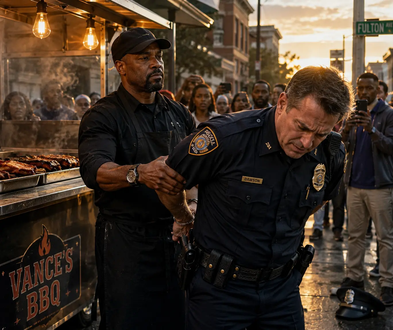 A Cop Shook Down a Black Street Vendor for $500 a Week — He Never Asked Why the Vendor Kept Checking His Watch