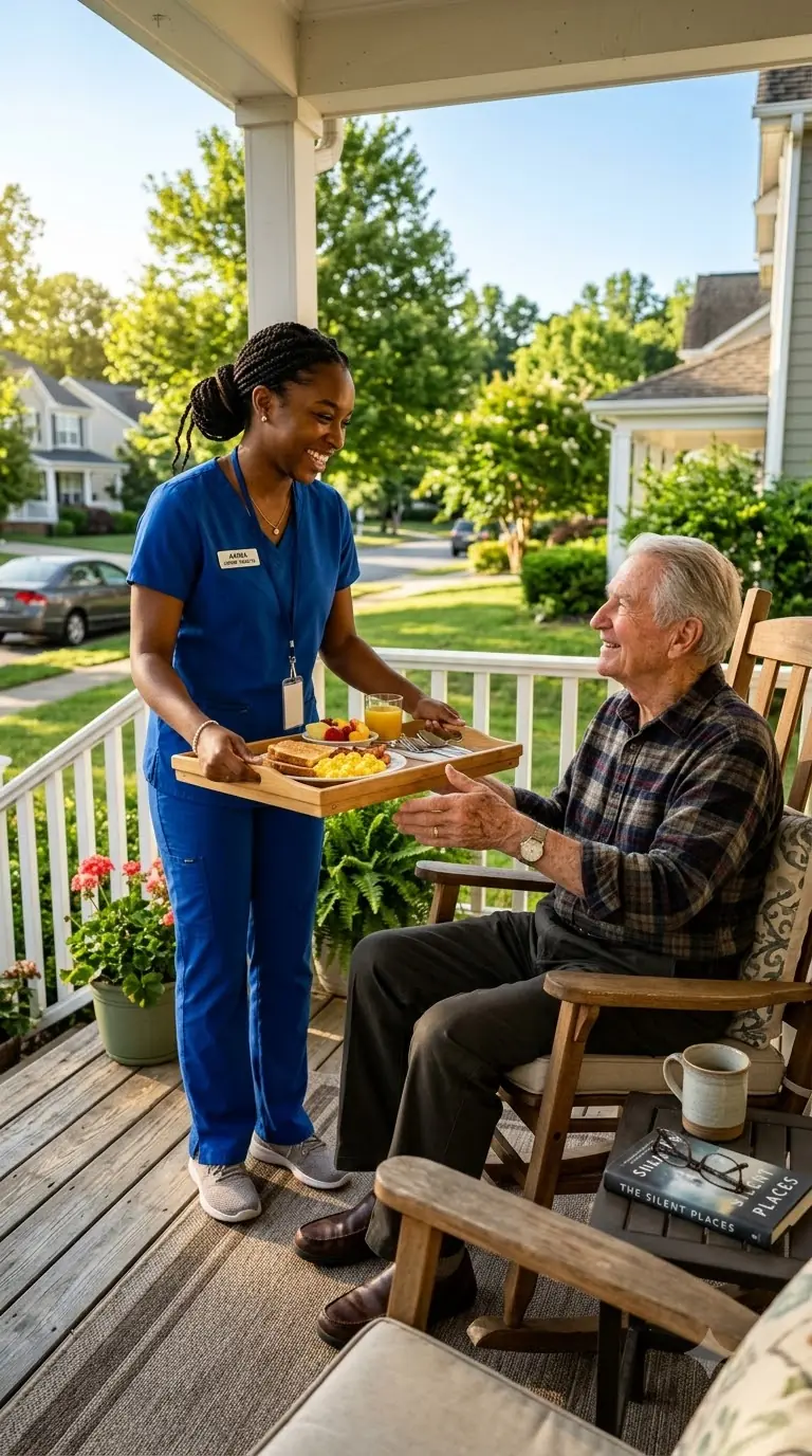 Black Girl Brought Breakfast to Old Man Daily One Day, Military Officers Arrived at Her Doors
