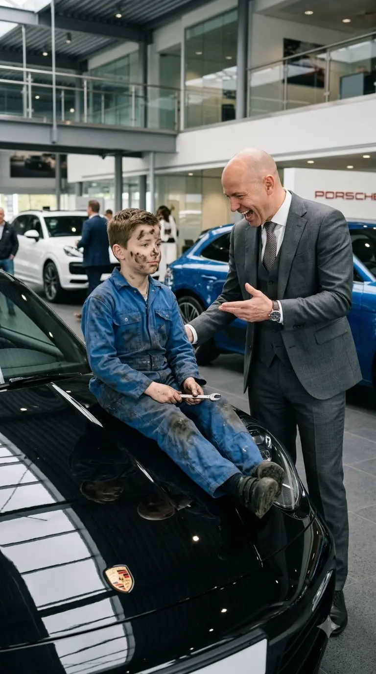 THE CAR DEALER MOCKED THE GREASE-COVERED BOY