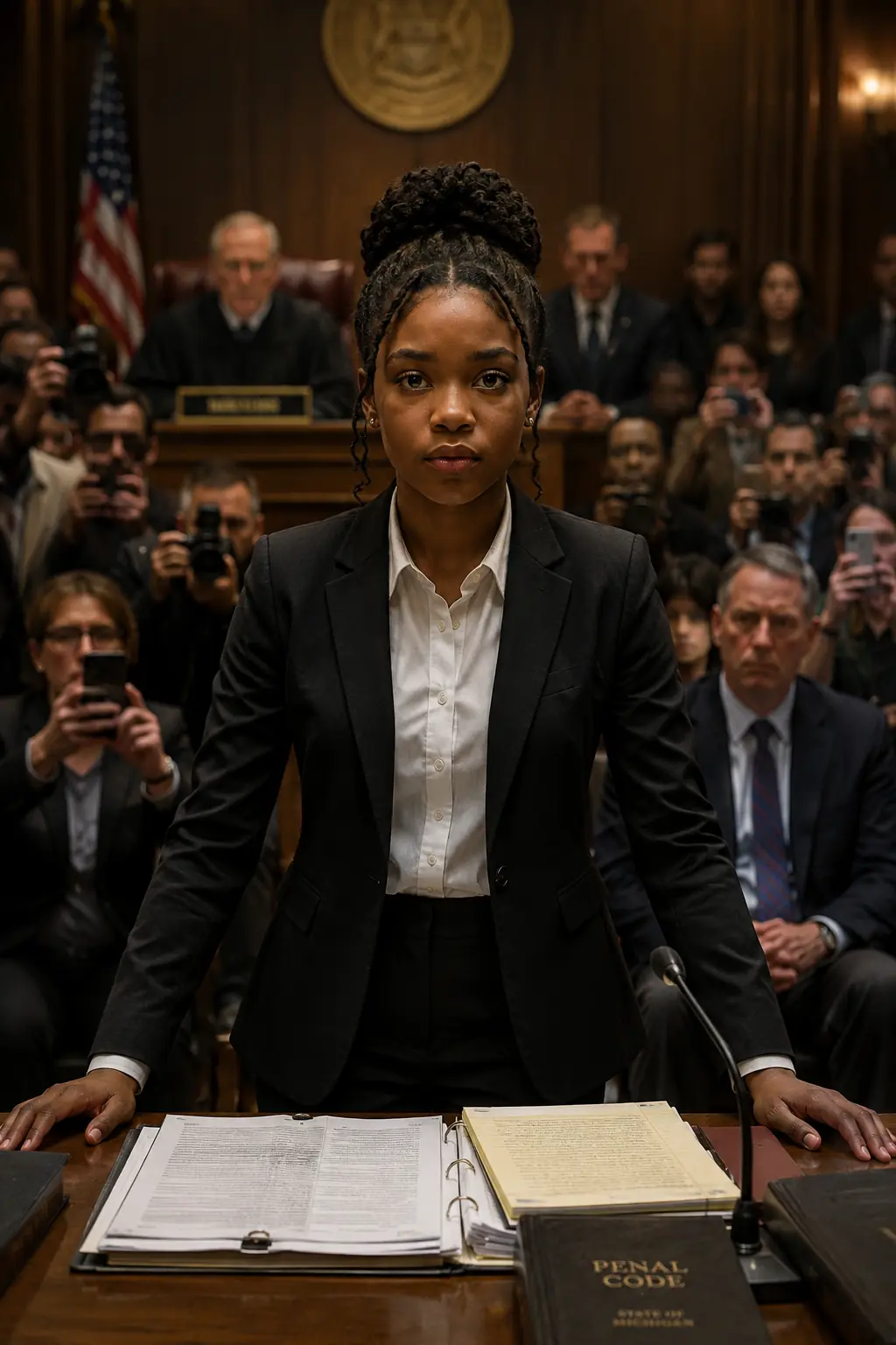 Black Girl Told Judge “I’ll Defend Dad” — His Smile Faded When She Quoted Actual Law.