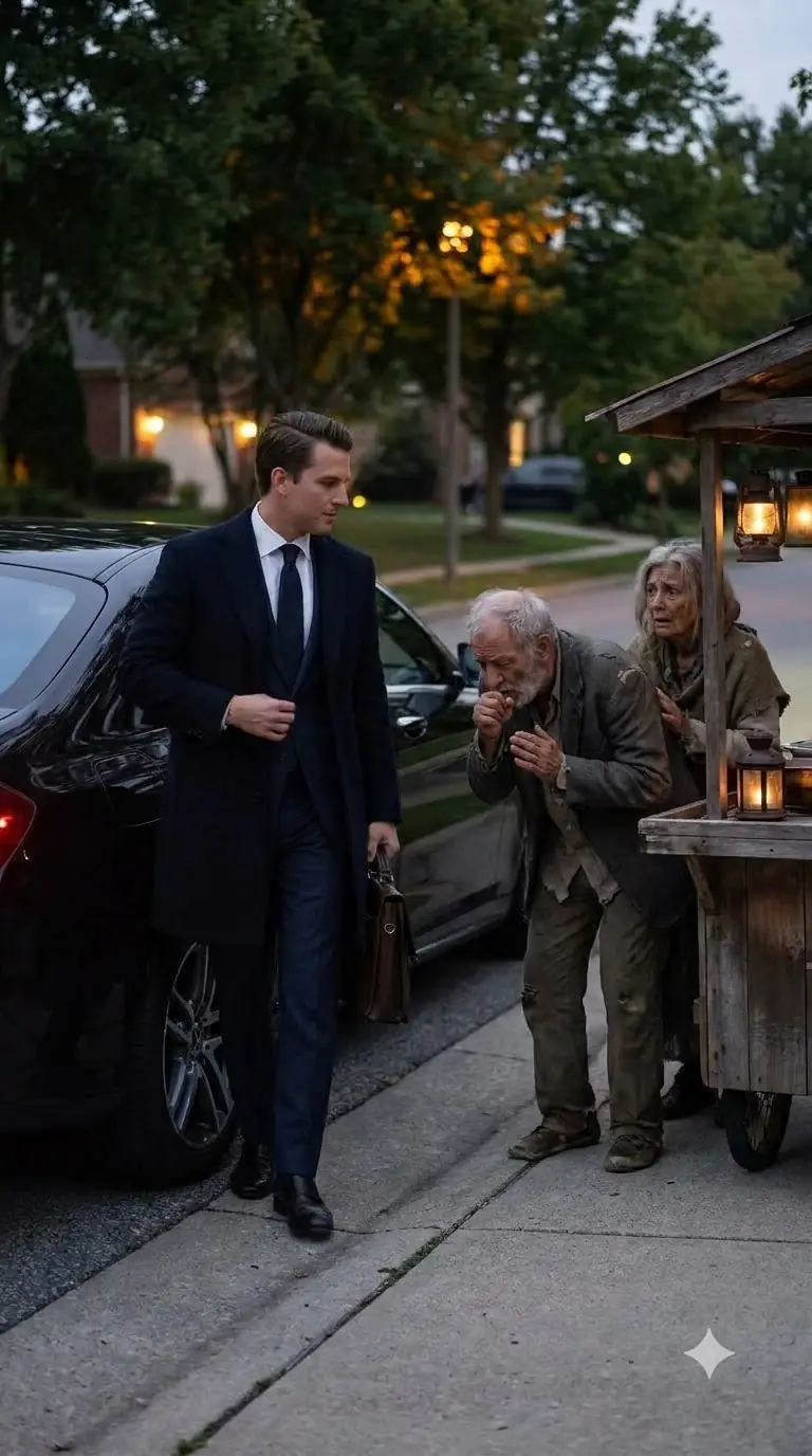 THE ELDERLY COUPLE THOUGHT THE BILLIONAIRE CAME TO REMOVE THEIR FOOD CART—THEN HE CALLED THEM “MOM” AND “DAD”