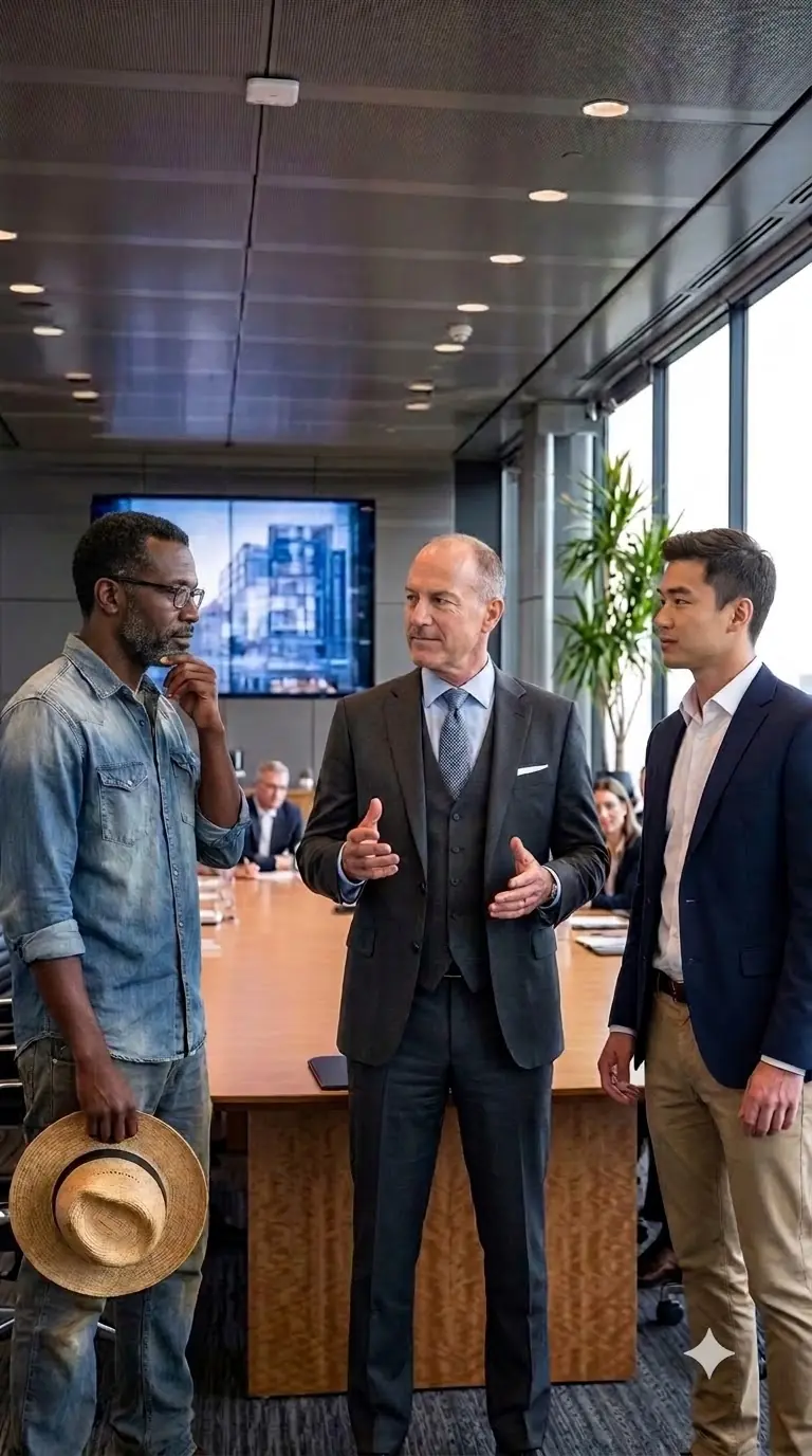 "CEO Ignored the Black Farmer the Entire Meeting—Then He Stood Up And Canceled the $500M Deal  If I may, I'd like to clarify one detail. What is it now? Mr. Holland, was it? Or whatever your name is
