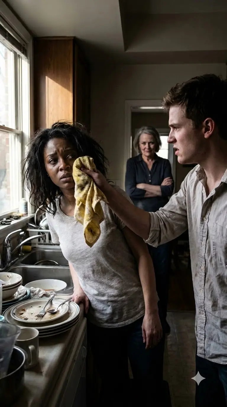 On the first day of our marriage, my husband threw a greasy dishcloth in my face and said, “From now on, you’re my family’s maid