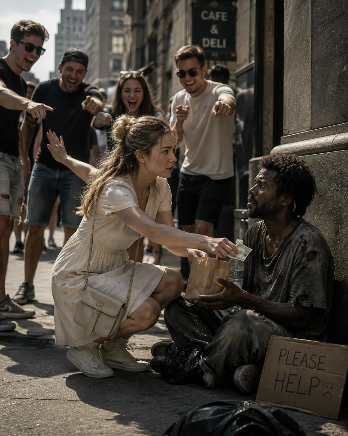 After the poor girl gave all her savings to a beggar… the billionaire pretending to be poor returned and did this…
