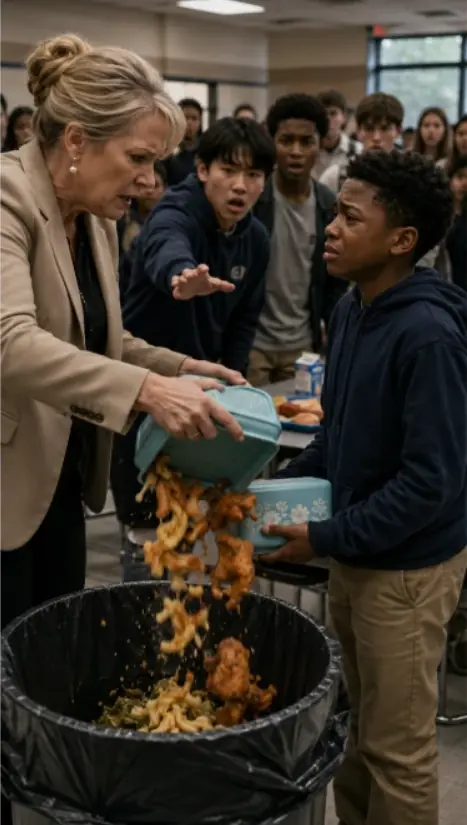 Teacher Threw Black Student’s Food Away — Until Father Walked In Wearing Military Uniform.