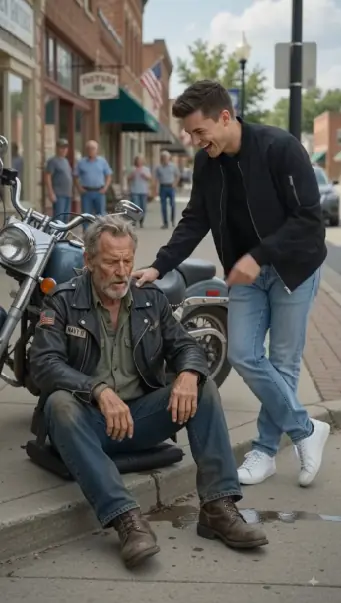Arrogant Bullying Mocked an Old Biker's Wrecked Bike — Then the Ground Starts Shaking