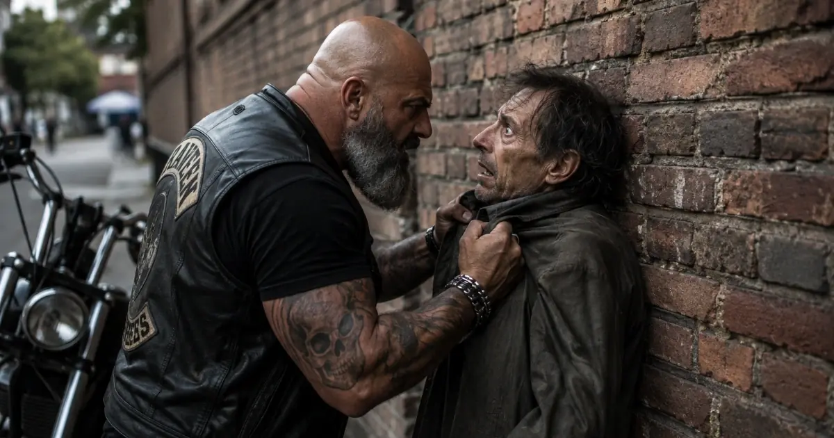 A Homeless Man Ripped a Helmet From a Biker and Smashed It on the Street — What Broke Open Saved One Life and Rebuilt Another