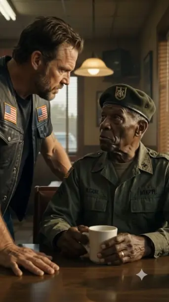 Biker Confronted an Elderly Veteran in a Diner—Then His Own Friends Recognized the Man