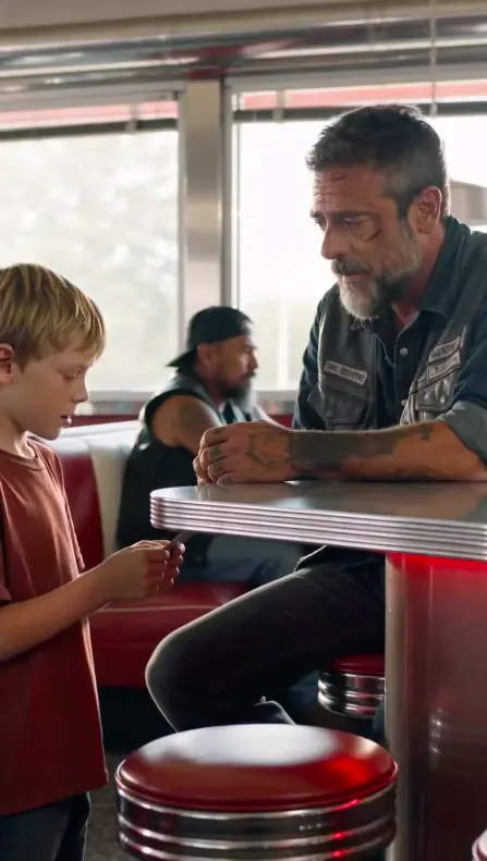 “My Mom Said This Is You,” the Eight-Year-Old Boy Whispered as He Placed an Old Hospital Photo on the Toughest Biker’s Table—Then the Man Realized the Child Standing Before Him Was the Son He Had Abandoned Eight Years Ago.