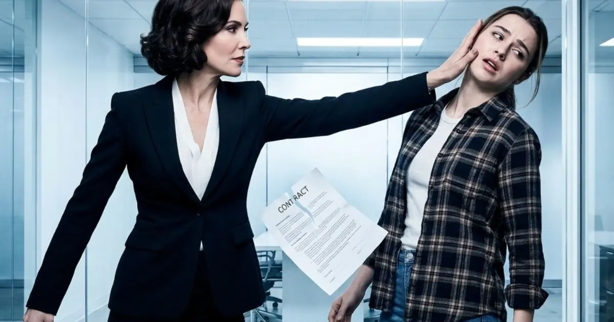 A HOLLYWOOD BEAUTY CEO SLAPPED HER “COUNTRY” ASSISTANT AND TORE UP HER EMPLOYMENT CONTRACT—BUT THE WOMAN WHO WALKED ONSTAGE TO SIGN HER COMPANY’S BIGGEST DEAL WAS THAT SAME ASSISTANT