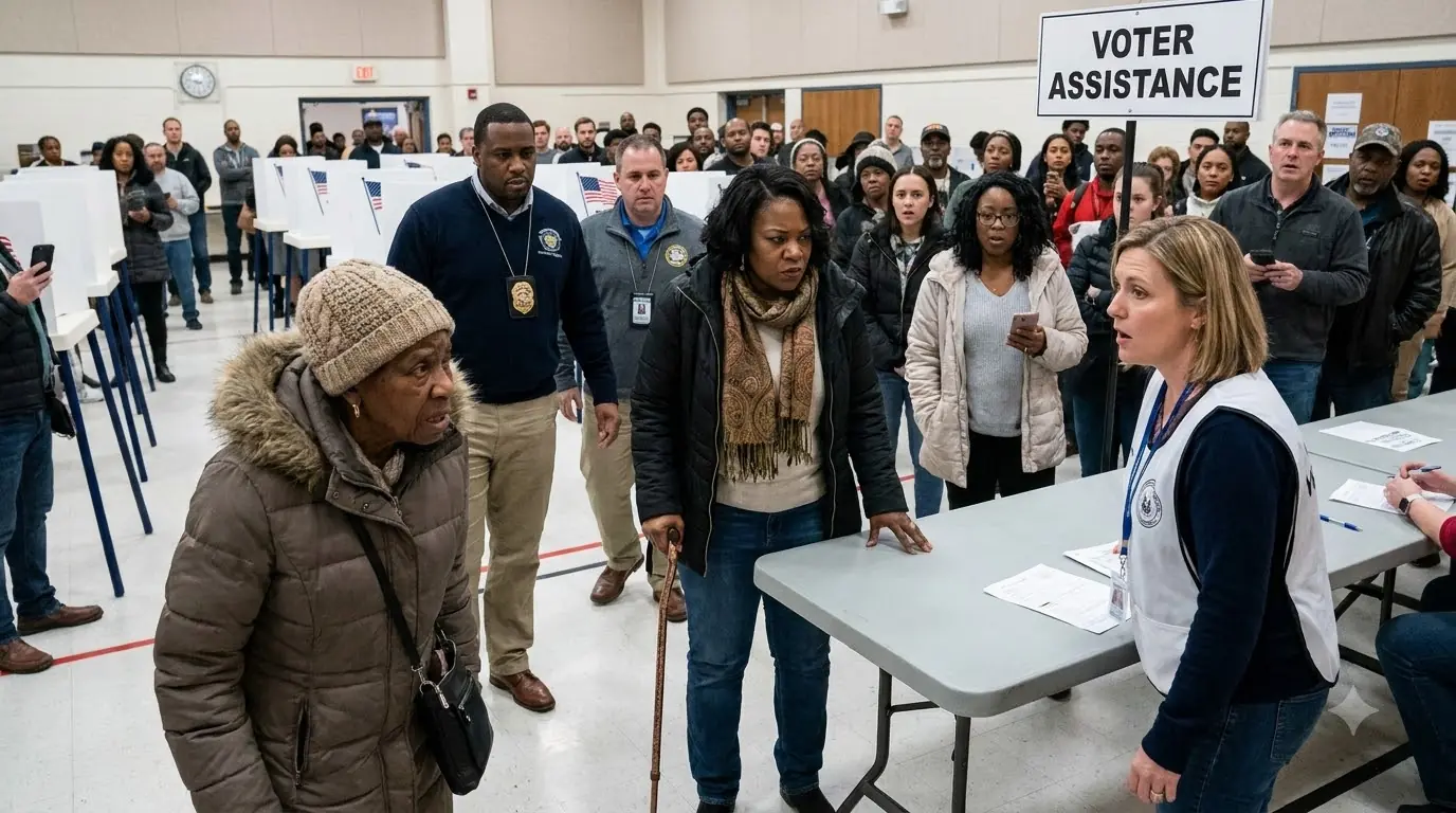 The Poll Worker Kicked Her Cane. She Didn't Know Who Was Watching.