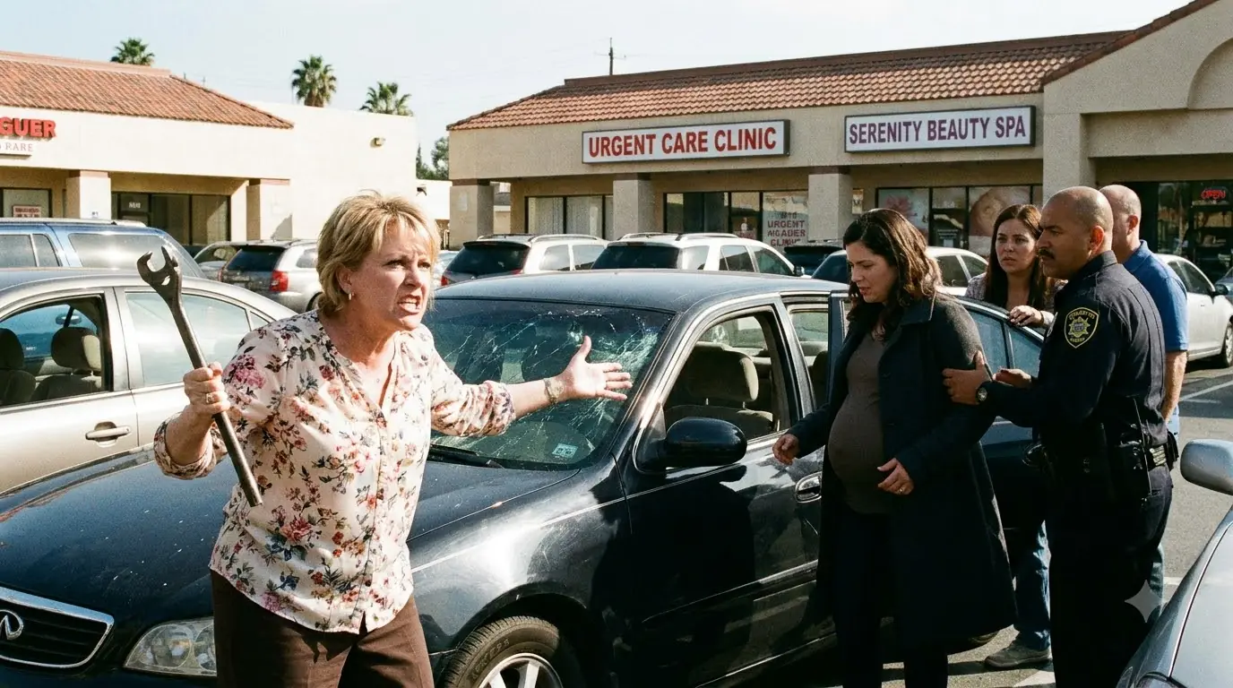 The HOA Karen Who Called My Pregnancy Fake Tore Me From The Driver’s Seat — Then My Siren Exposed The One Life Her Rage Had Just Endangered
