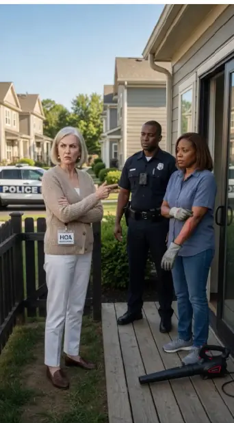 She Walked Into Her Neighbor’s House Over a Leaf Blower — Then the Officer Asked Her to Put Her Hands Behind Her