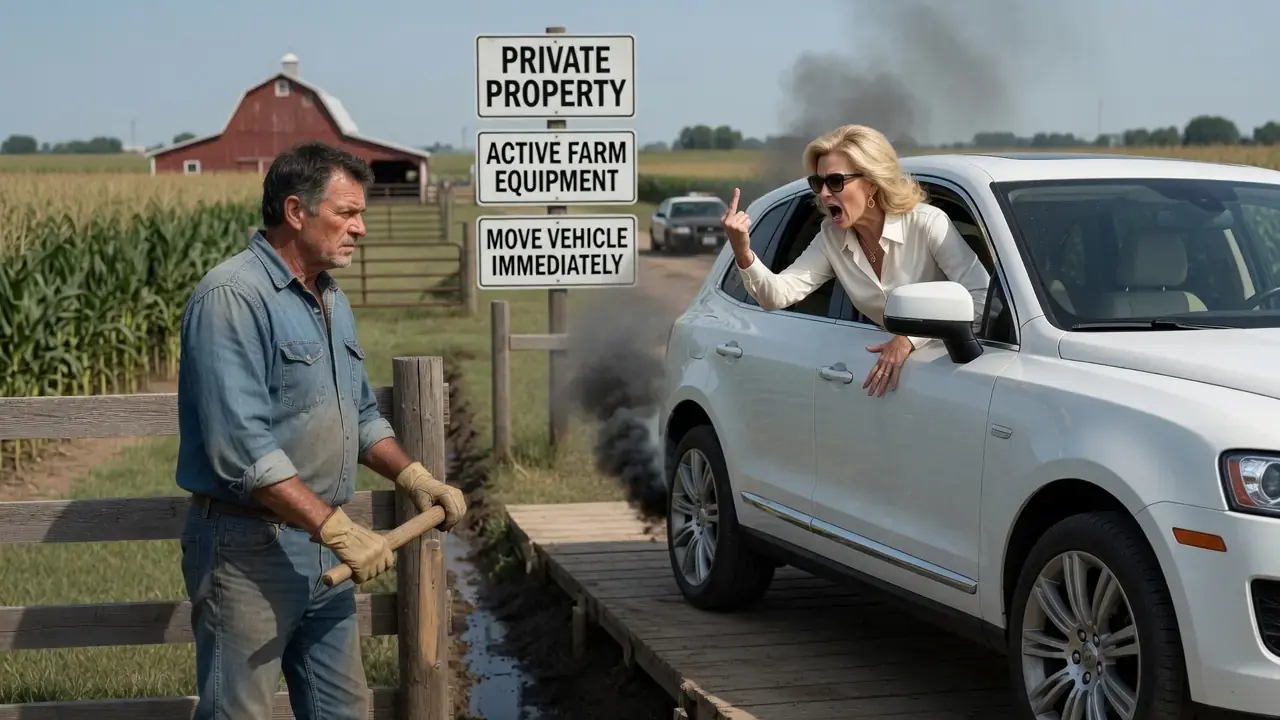 An HOA Board Member Kept Driving Through My Cornfield — Then Her Luxury SUV Sank Where Every Warning Said It Would