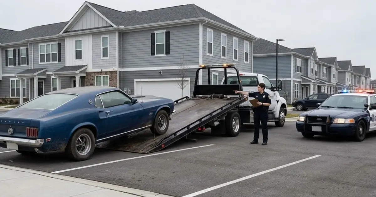 The HOA Called Police to Tow a Widower’s Mustang — Then the Two Officers Saw His Face
