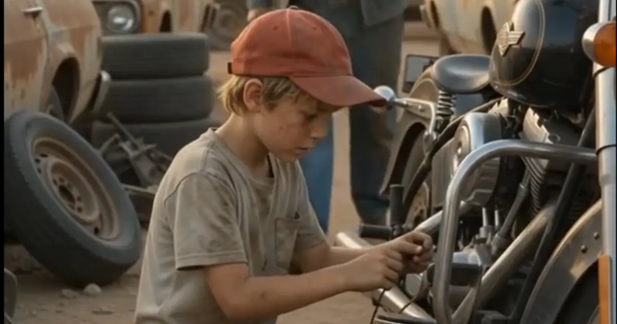 He Fixed the Motorcycle in Silence. By Nightfall, the Whole Town Was Shaking.