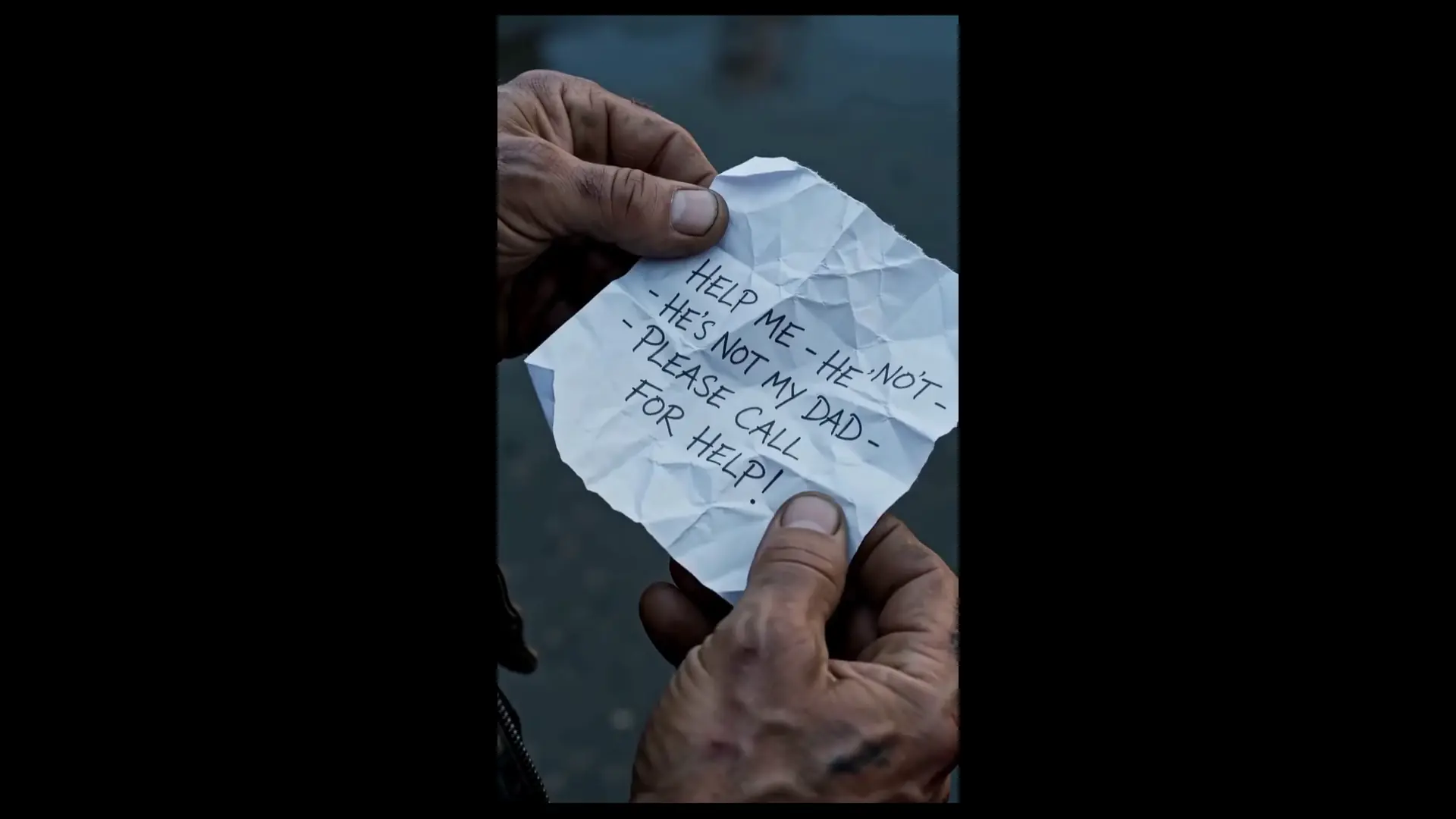 Little Girl Handed a Fearsome Biker a Note at a Gas Station... What Was Written Inside Shook Him!