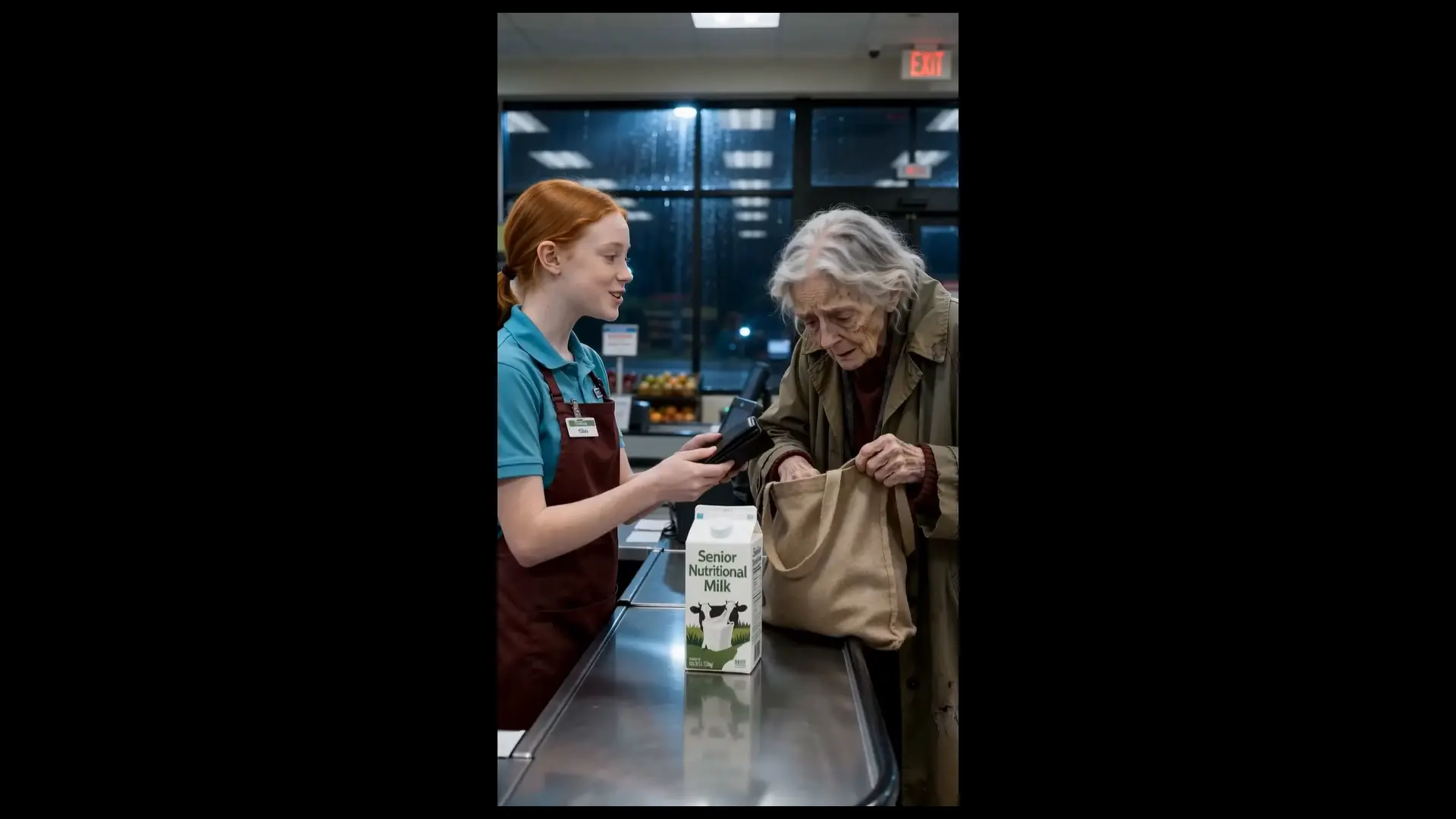 Grocery Manager Fired a Cashier for Buying an Old Lady Milk... Then She Made One Call to Buy the Entire Chain!