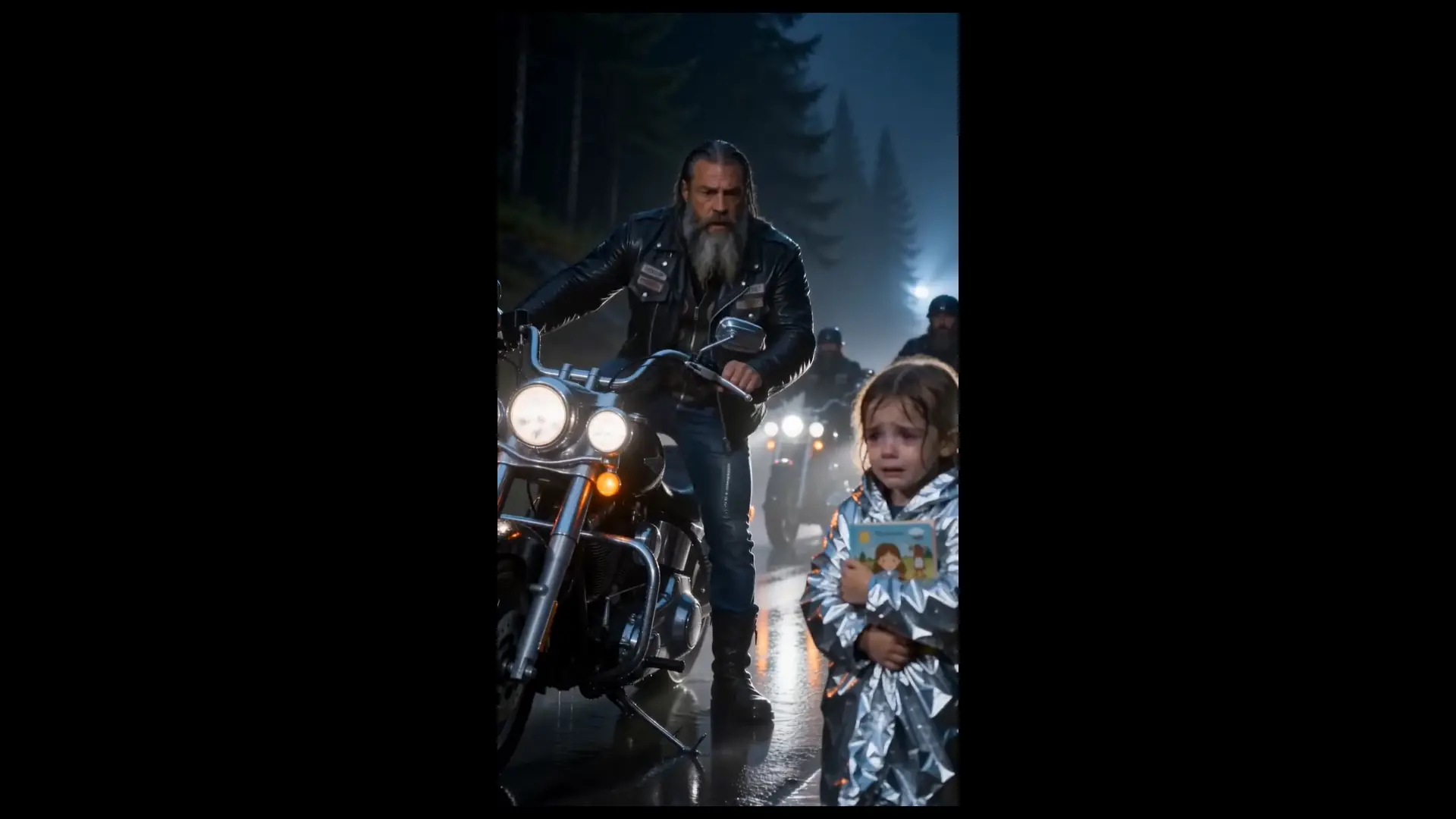 Cruel Stepmom Abandoned a 5-Year-Old in a Highway Storm... Then 20 Bikers Surrounded Her!