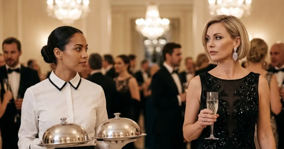 An Arrogant Elite Woman Publicly Humiliates A Quiet Maid At A Billionaire Gala, Only To Get Slapped Onto The Floor And Realize The Girl Is The Long-Lost Rightful Heir Her Family Secretly Buried Alive Twenty Years Ago