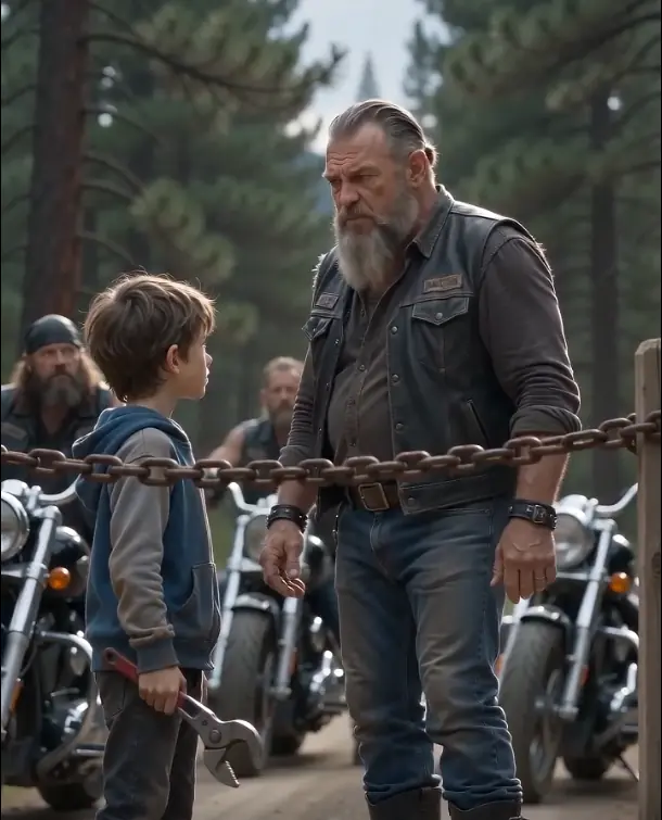 An 11-Year-Old Cut a Chain Hidden in the Woods — The Next Morning, Hells Angels Came Looking for Him