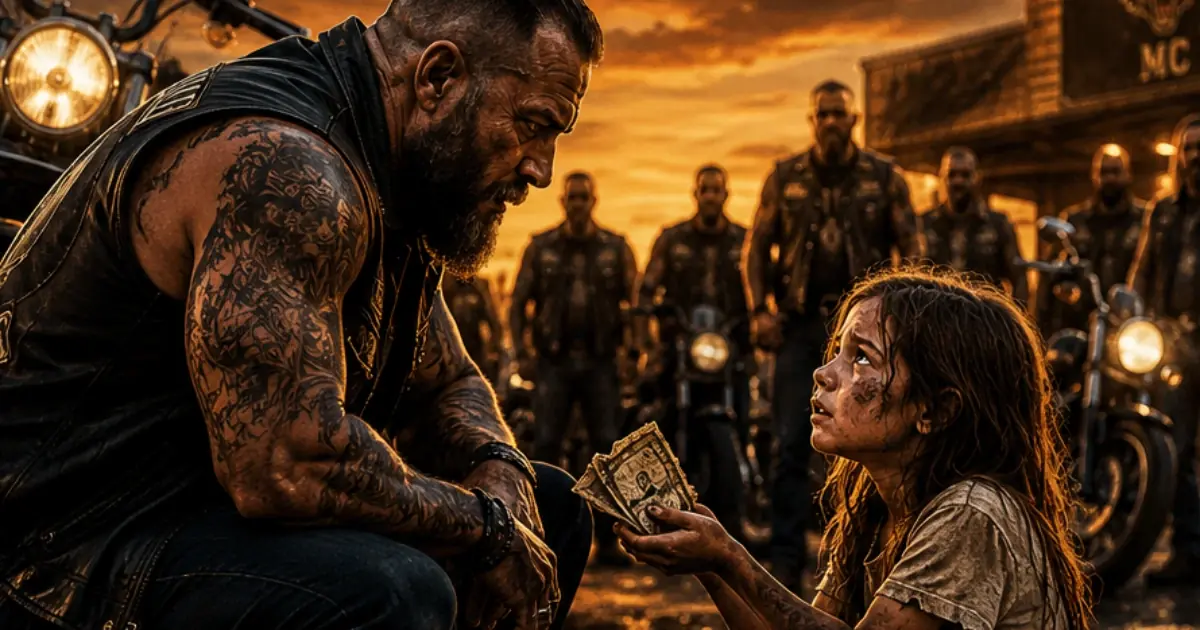 The Little Girl’s Last $93 — A Giant Biker Promised to Bring Her Missing Mother Home