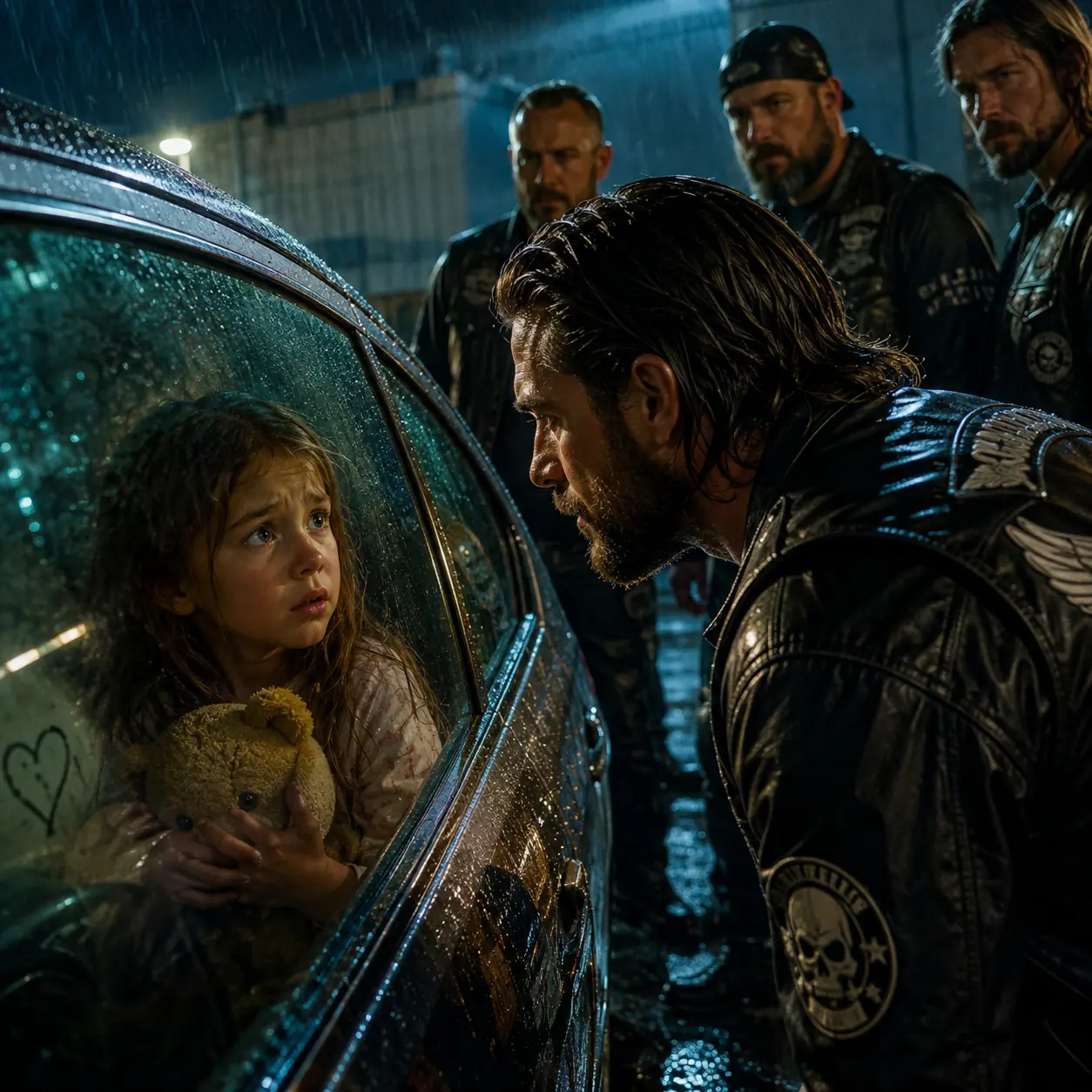 The Biker Who Found a Girl in a Car