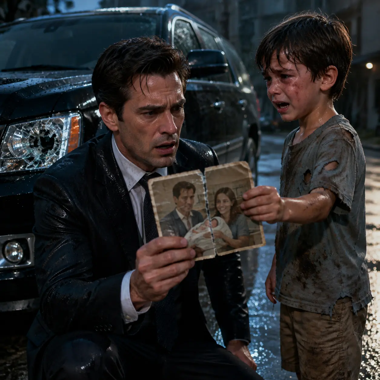 The boy shattered my SUV’s headlight, then accused me of abandoning him and his dying mother.
