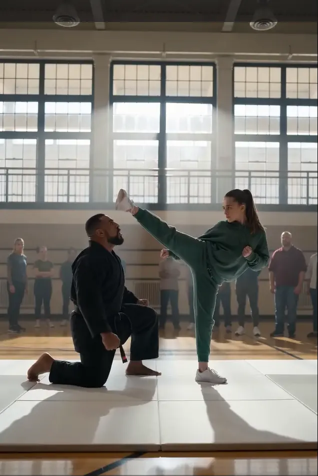 THE GIRL WHO STEPPED ONTO THE MAT