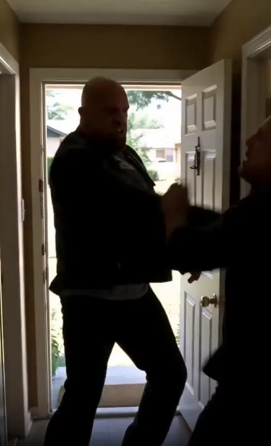 A terrifying biker roared up to a little boy on the street, but what he did next shocked everyone