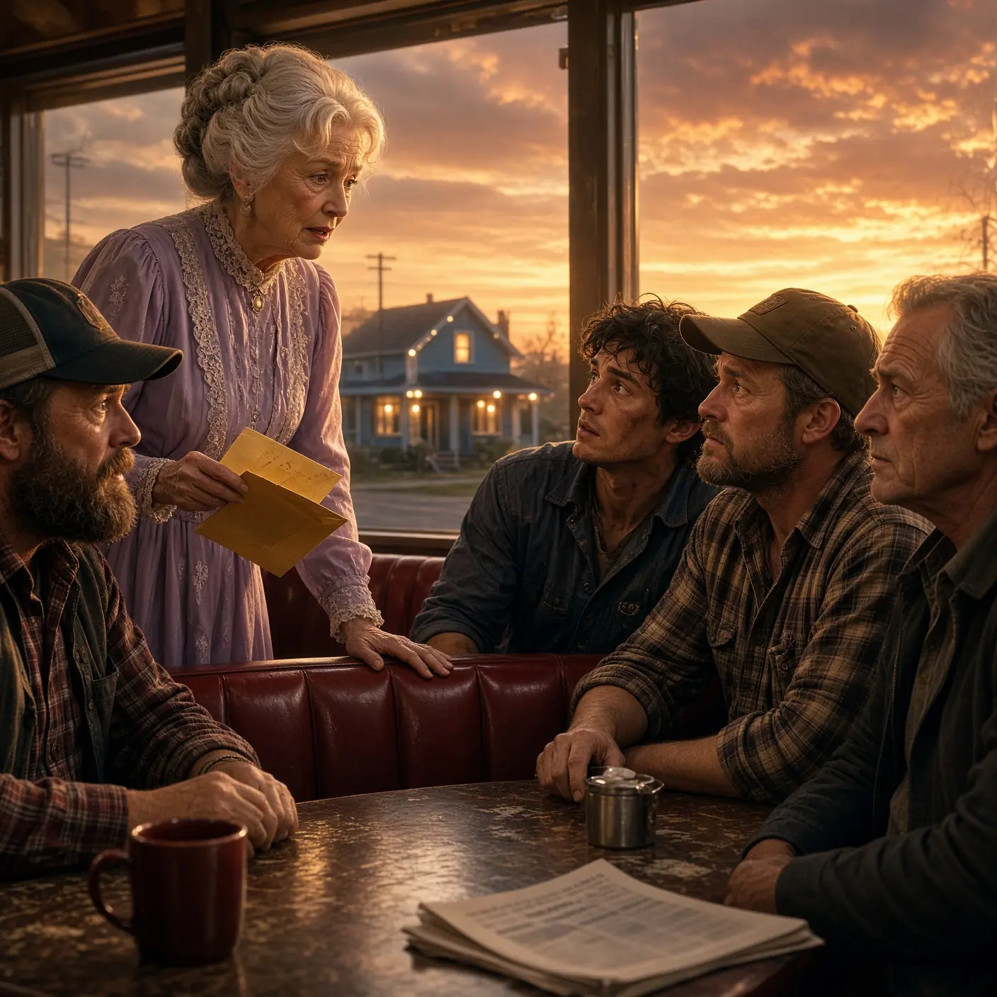 A developer tried to evict me from my own home before sunset. So I walked into a roadside diner and asked four strangers to pretend they were my sons.