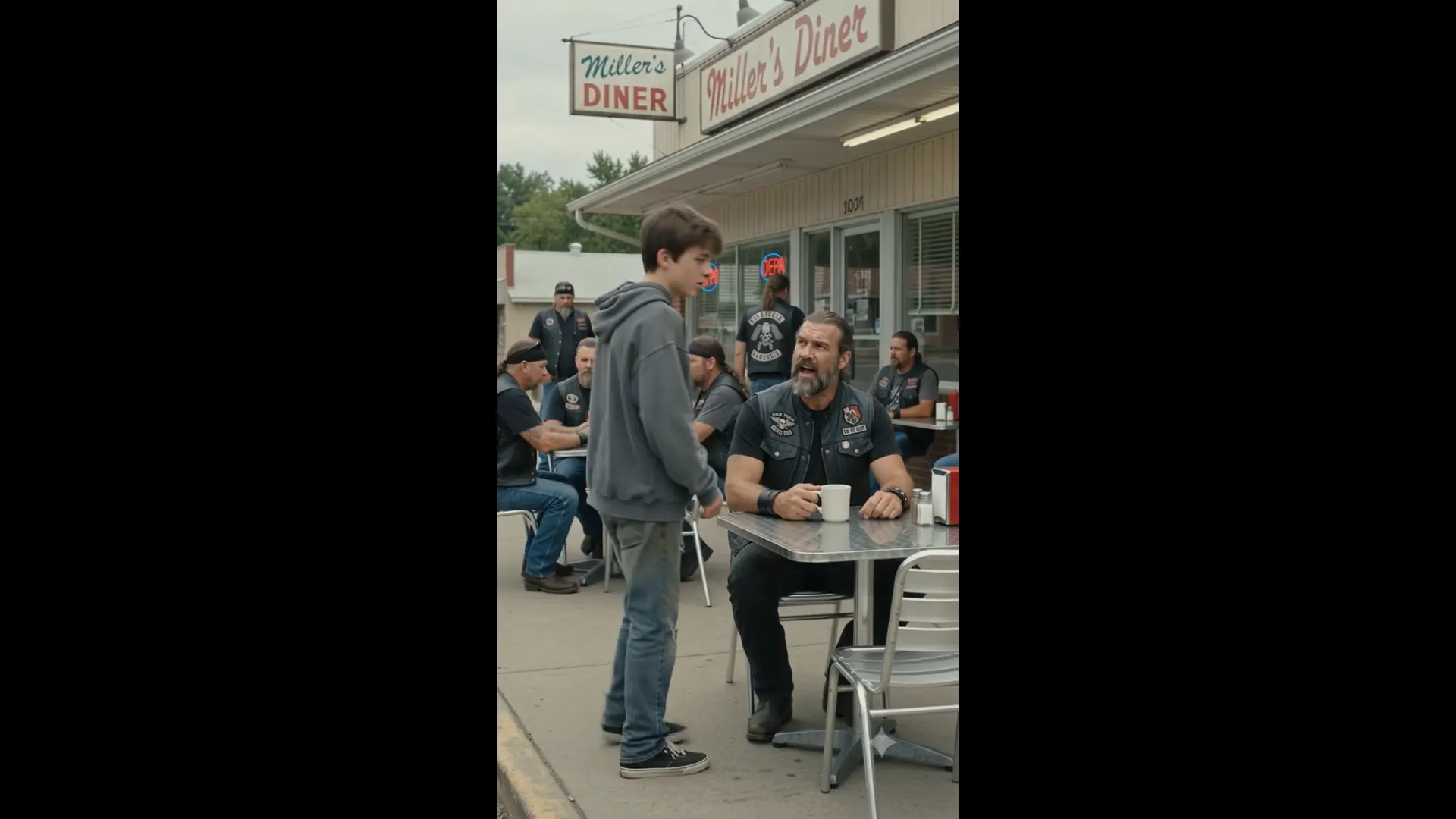 "That Black SUV Is Watching the Kids" — The Warning That Triggered an Army of Bikers