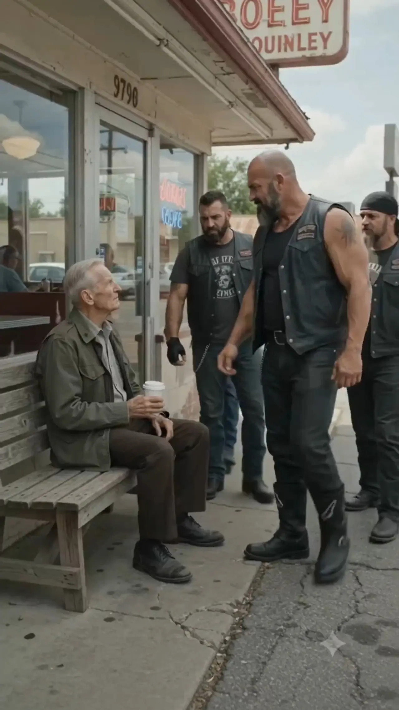 They Mocked an Old Man Outside a Diner — Then Discovered He Was a Marine Veteran