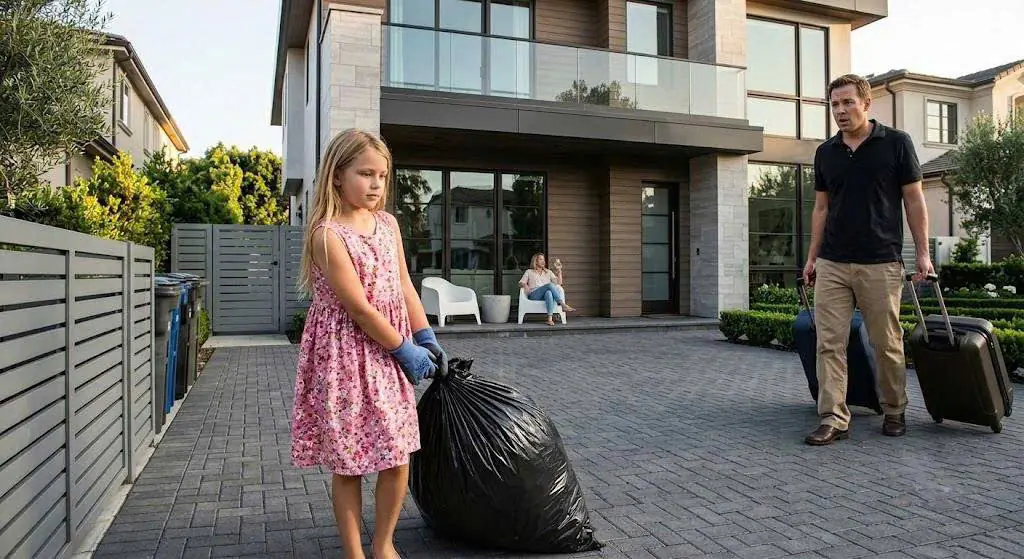 My 7-year-old daughter was forced to work and starve while I was away. When I came home early, my wife only said, “You were supposed to be in Florida.” That’s when I realized she wasn’t afraid I’d discover the truth—she was afraid I’d come h