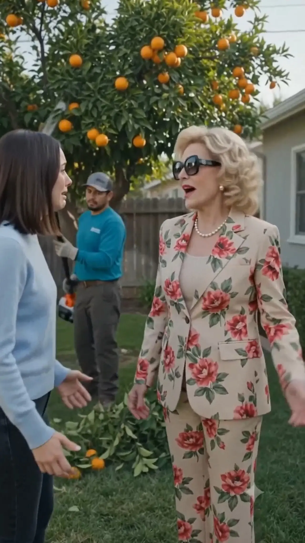 The HOA President Cut Down a Resident’s Orange Tree for No Reason — Then a Federal Officer Read the Tag Near Its Roots
