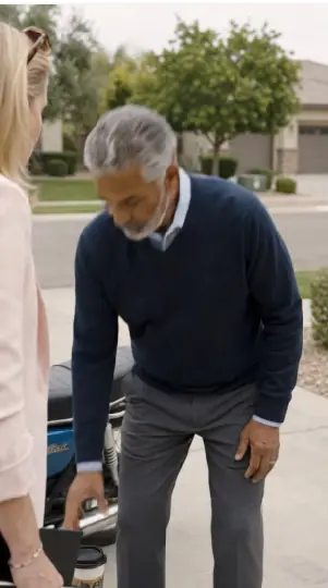 HOA President’s Son Tried to Steal an Old Man’s Harley — Then the Police Discovered Who Actually Owned the Neighborhood Land