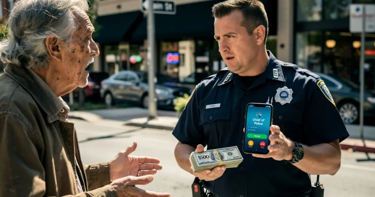 Two Cops Stopped An Elderly Veteran On Route 50 And Said He Matched A Felony Warrant.