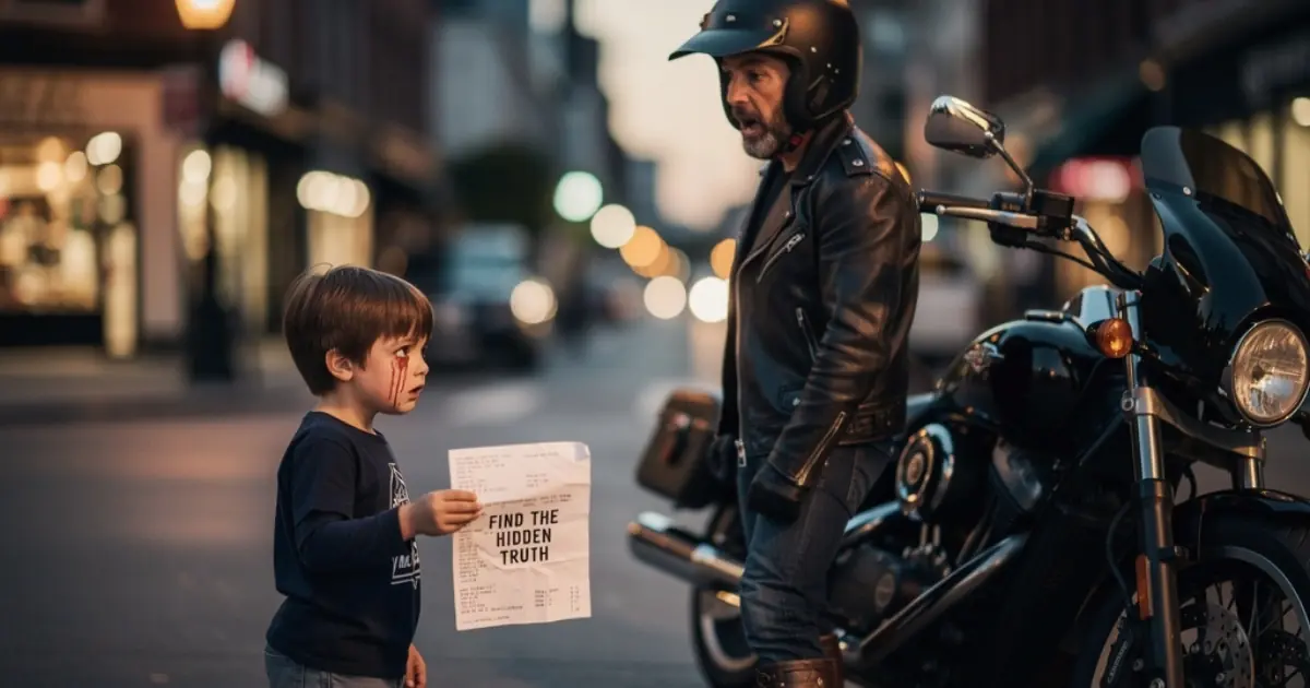 The Crying Boy Said He Was Good - Then The Biker Read The Four Words On His Receipt