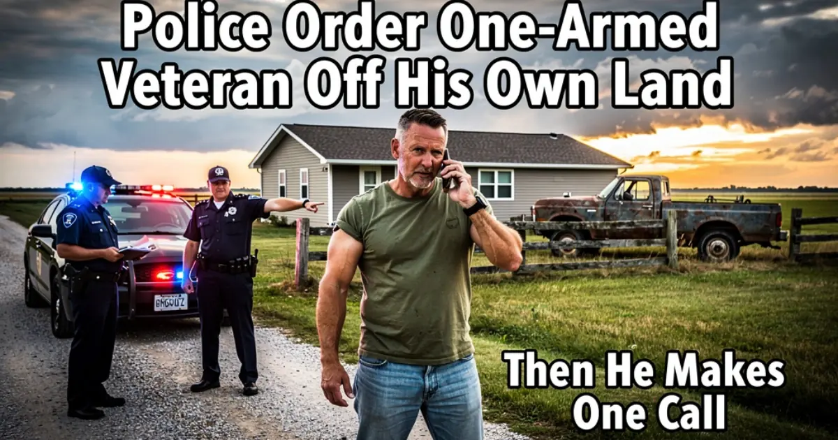 A 72-Year-Old One-Armed Veteran Was Standing Next To His Pickup On Property He Legally Owned