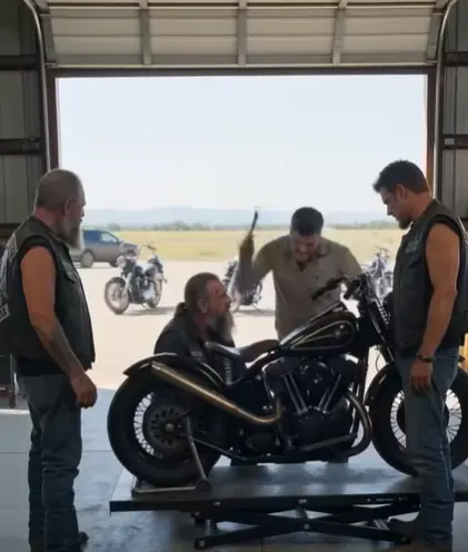 $2.51M Hell's Angels Harley Resurrected by Runaway Mechanic 700 Riders Shockedoo8