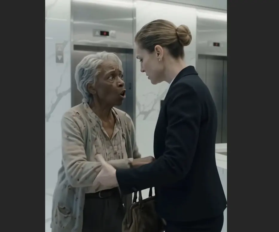 Older Woman Was Stopped at the Elevator… Until Mr. Carter Stepped In