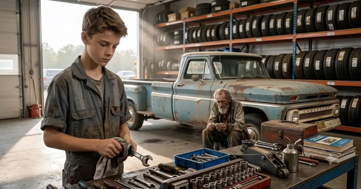 Seventeen-year-old Jake Miller had forty-three dollars in his pocket when an old man’s truck broke down outside the garage. It was all the tip money he had earned that week.