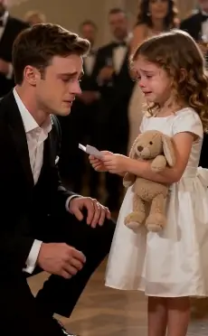 The little girl moved through the crowd