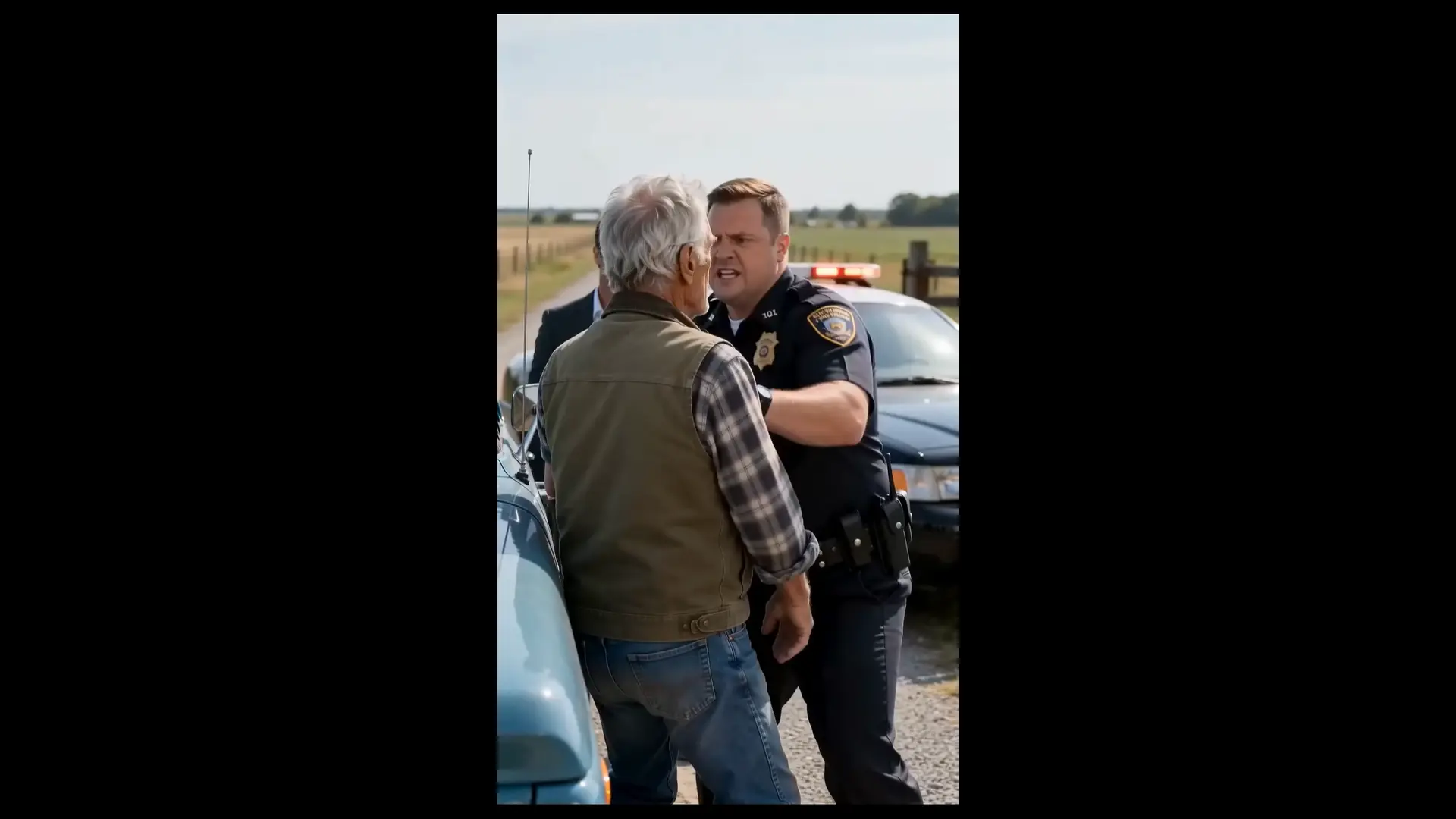 Corrupt Cop & Developer Shoved an Amputee Veteran Off His Ranch... Then He Dialed: "There Are Three of Them!"