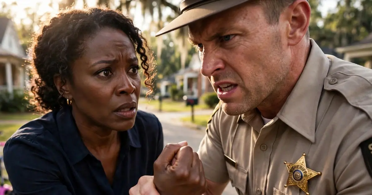 Sheriff Grabbed a Woman on a Quiet Street — Then Black SUVs Arrived and His Entire Department Went Silent