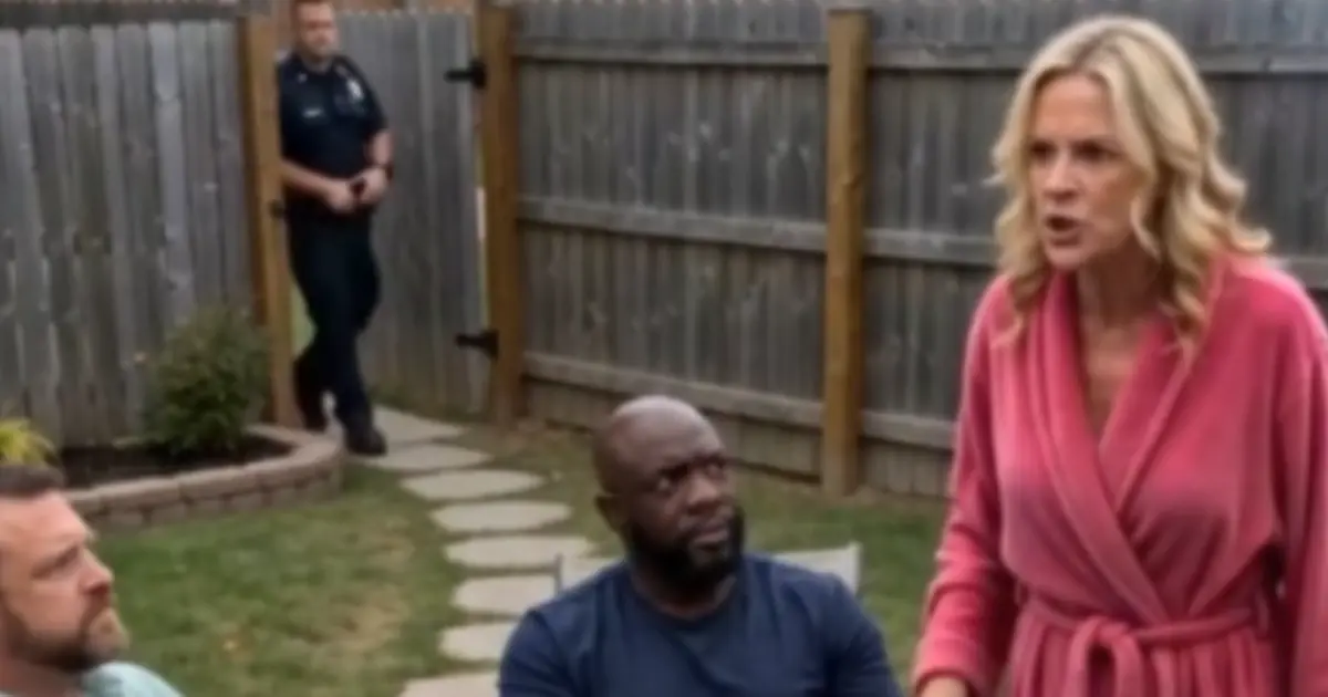 She Called 911 on Four Men Barbecuing Behind a New Neighbor’s Fence — Then the HOA Meeting She Demanded Went Silent