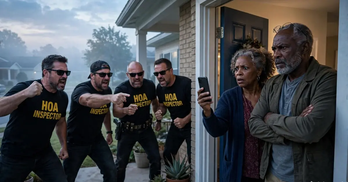 The HOA Sent Four Armed “Inspectors” to Arrest His Wife — “Show Me the Warrant,” She Said