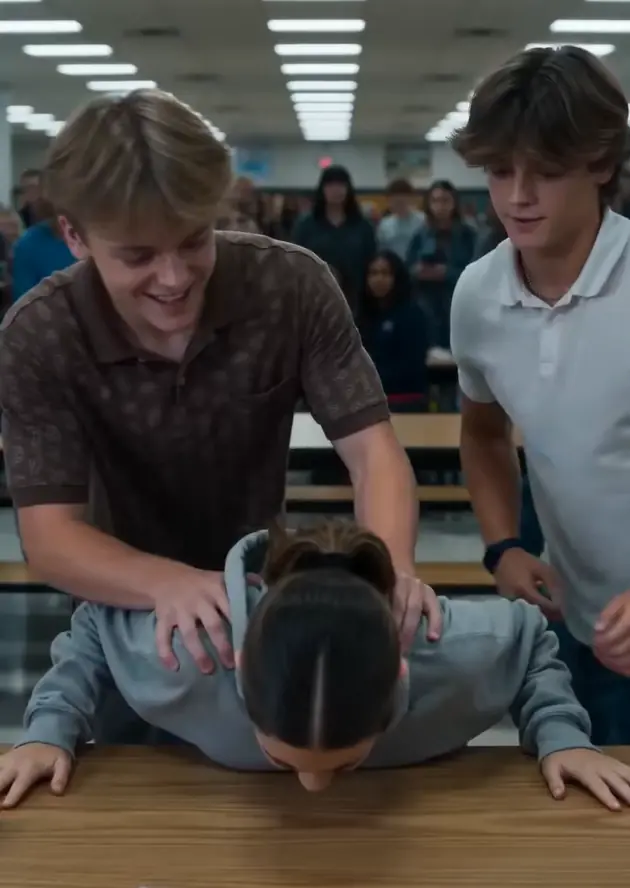 “GET ON YOUR KNEES, SCHOLARSHIP GIRL.” THE BULLY LAUGHED — BUT THREE SECONDS AFTER SHE GRABBED MAYA, THE ENTIRE SCHOOL DISCOVERED WHO THE REAL DANGER WAS